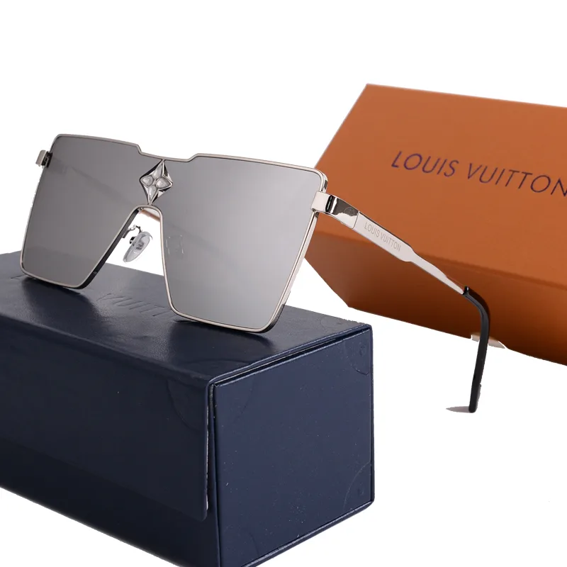 Louis Vuitton Cyclone Metal Sunglasses Silver Hardware In Silver Secondary image