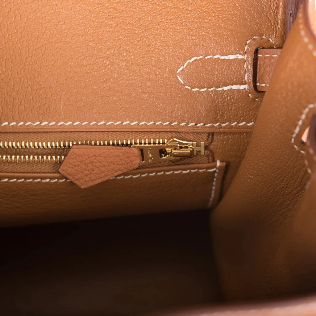 H Birkin 25 Gold Togo Gold Hardware