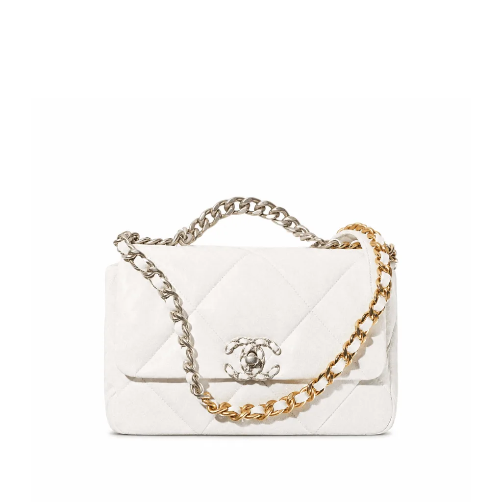 Chanel 19 Handbag White As1160 Main image