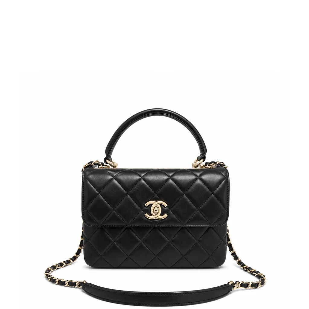 Chanel CC Trendy Lambskin Bag Black 25Cm Main image