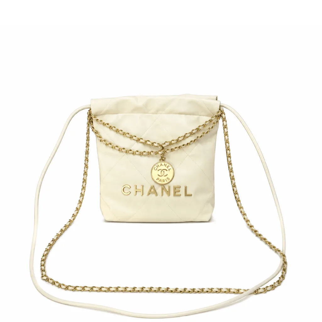 Chanel Hobo Women’s Shoulder Bag White 22 Small Main image