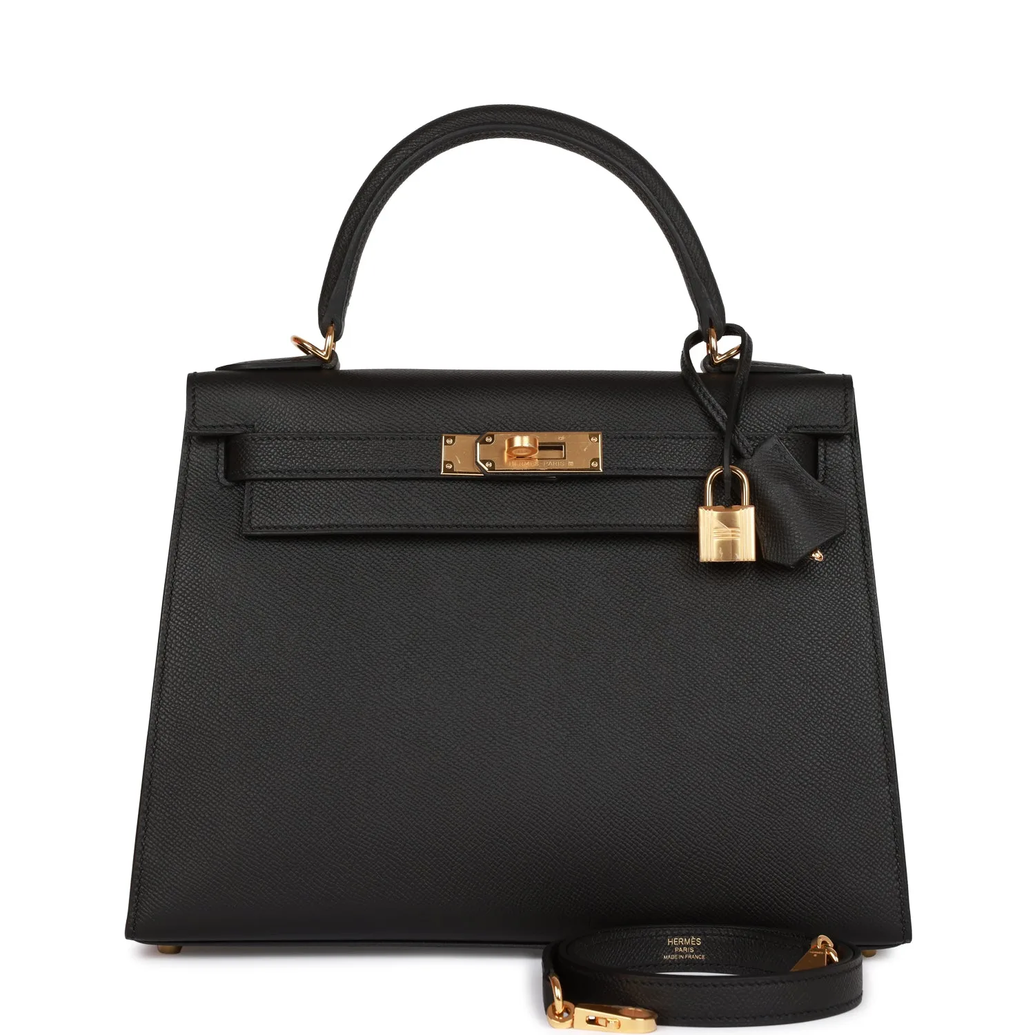 H Kelly Sellier 28 Black Epsom Gold Hardware Main image