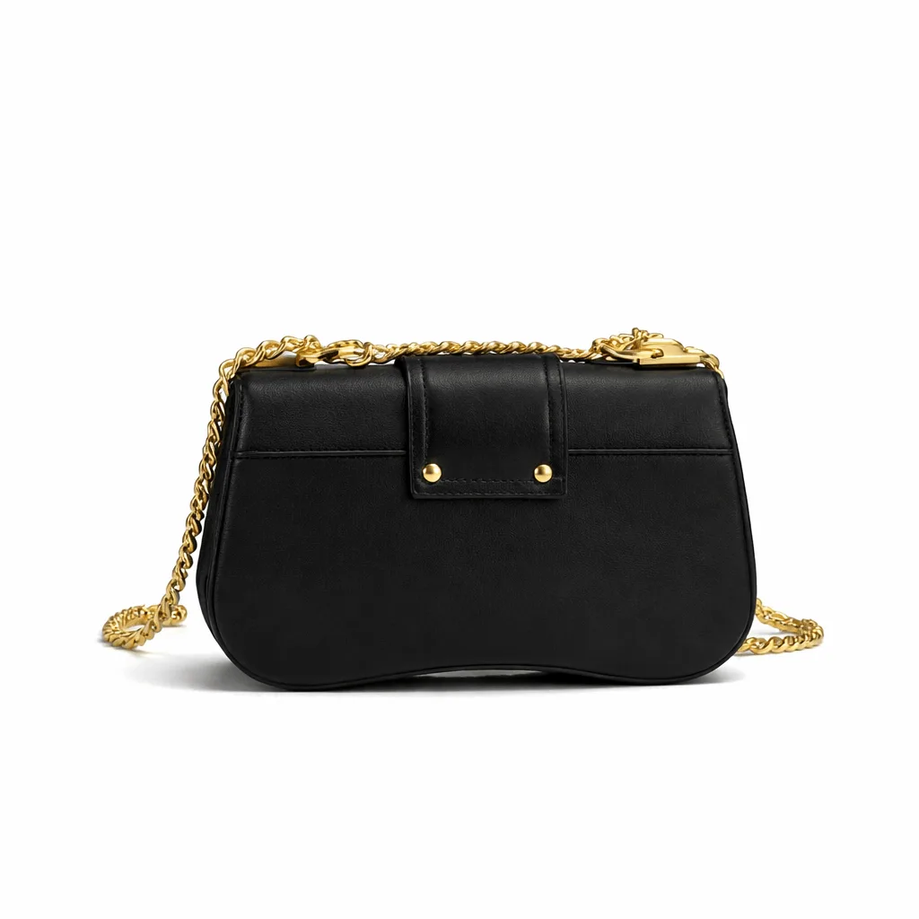 Prada Sidonie Saffiano Leather Bag In Black 24cm Secondary image