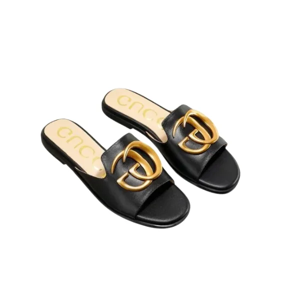 Gucci Princetown Gg Slippers Leather Black Main image