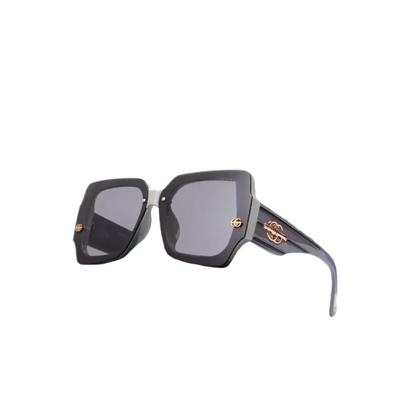 Gucci Gg Gradient Square Sunglasses With Line In Grey Main image