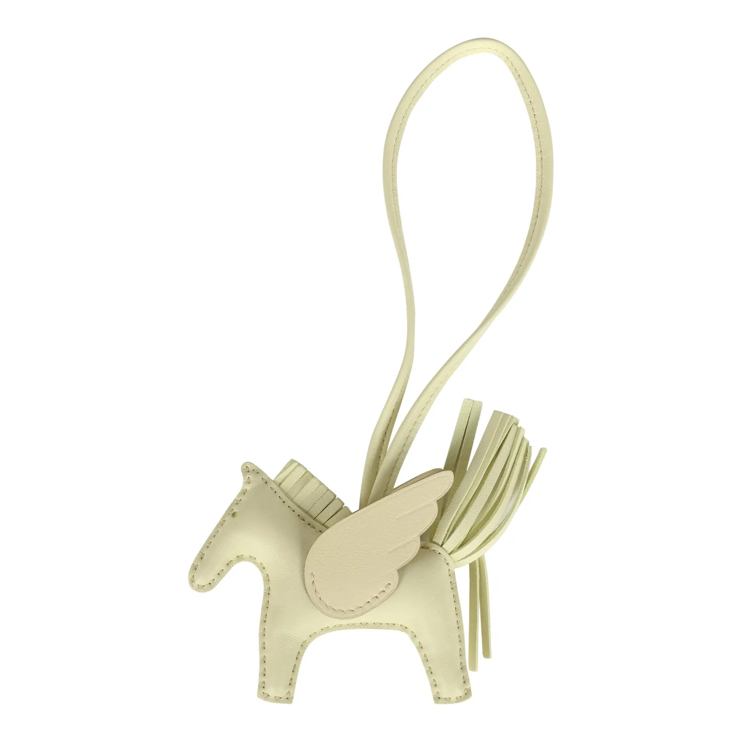 Hermes Pegase Rodeo Bag Charm PM Jaune Milton Milo Lambskin Main image