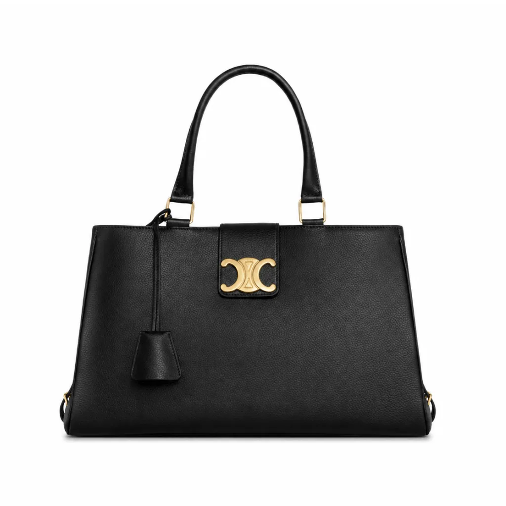Celine Medium Appoline Bag In Supple Calfskin Black 37Cm 114963Fk6 38No Main image