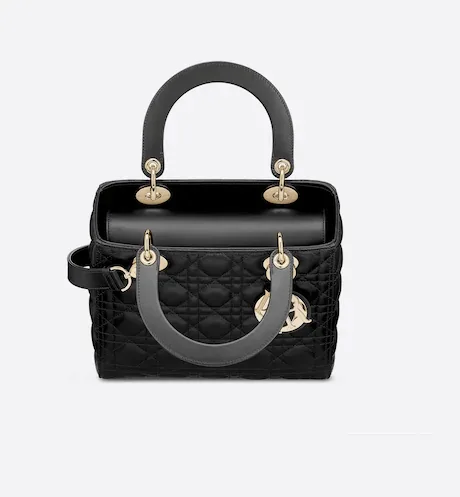 Small Lady Dior Bag Black Cannage Lambskin 20cm Secondary image