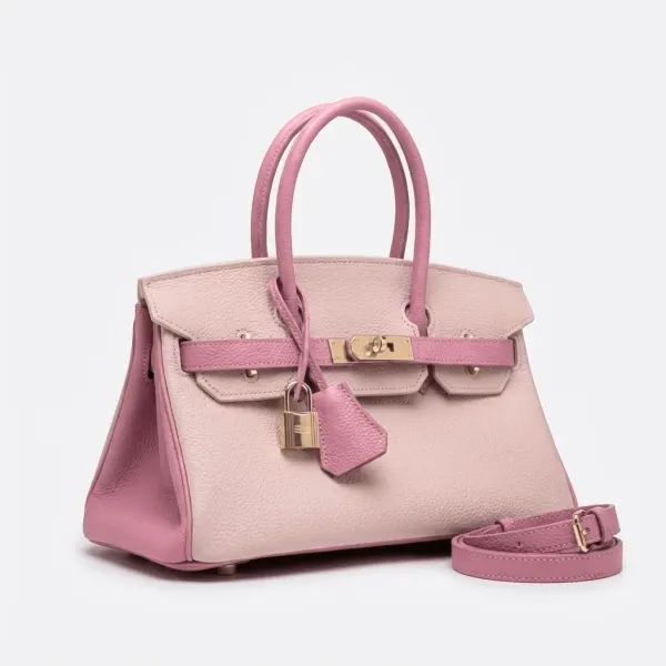 H Shoulder Birkin Rose Sakura Togo Gold Hardware