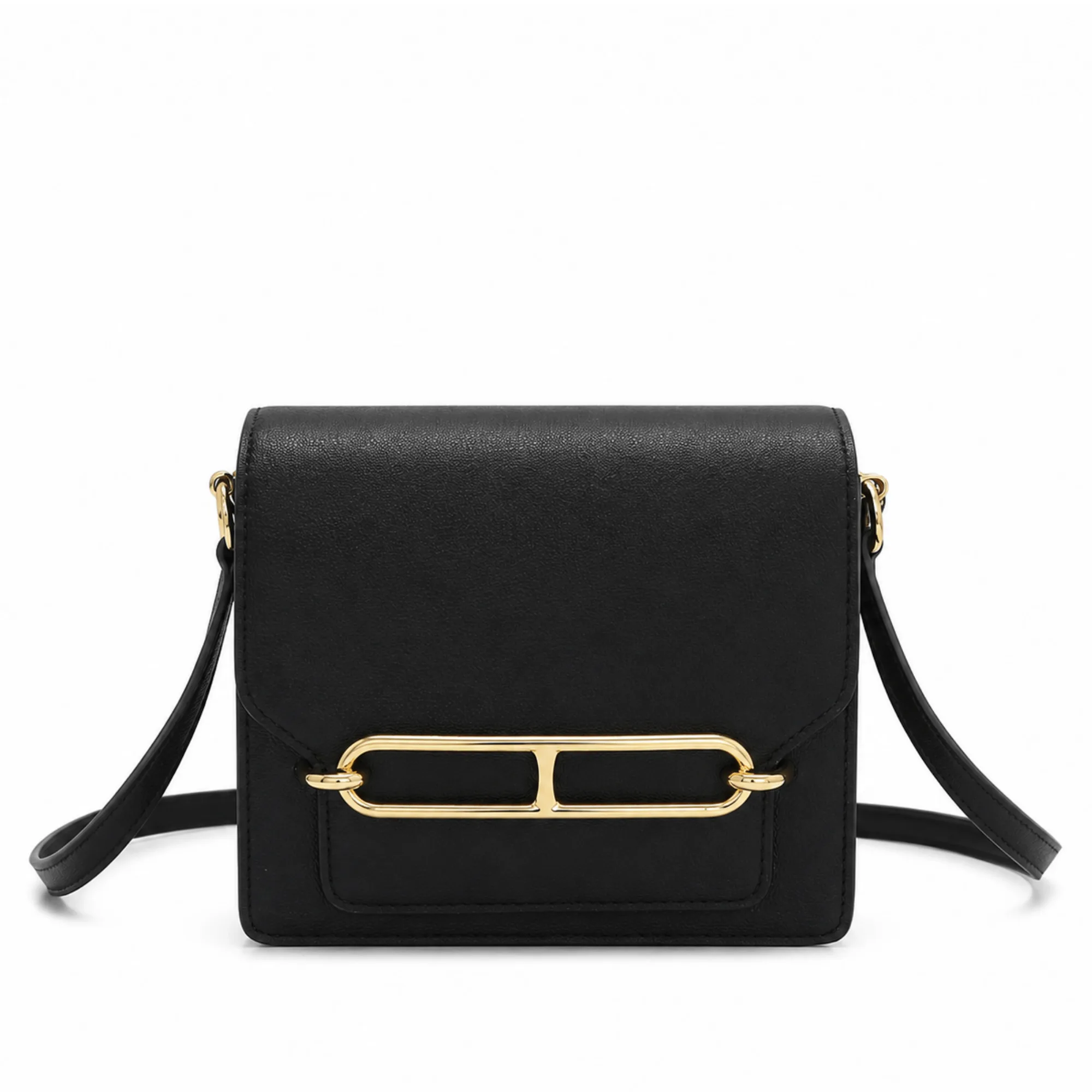 Hermes Black Swift Evercolor Mini Roulis 18 Gold Hardware Main image