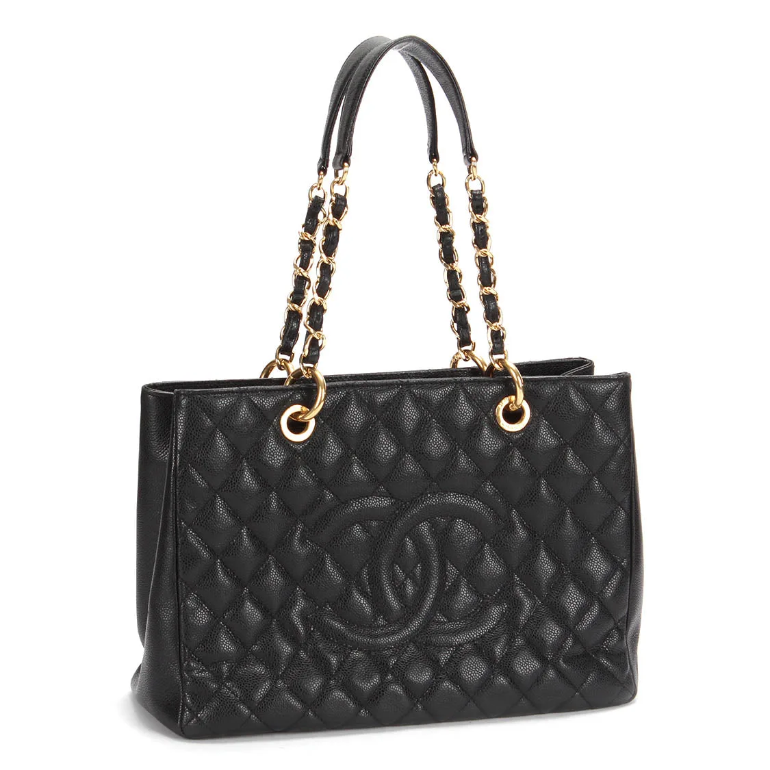 Chanel Grand Shopping Tote (GST) – Black Caviar Leather With Gold-Tone Hardware Secondary image
