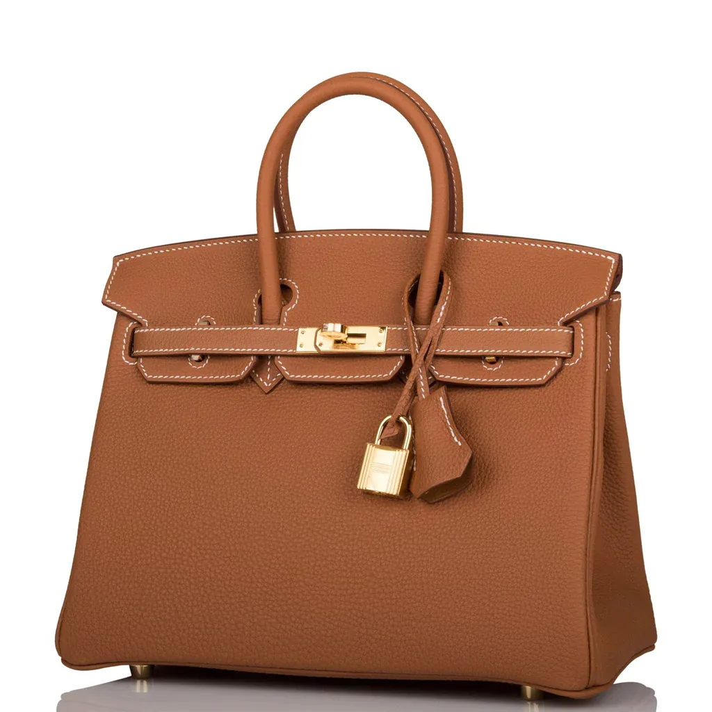 H Birkin 25 Gold Togo Gold Hardware