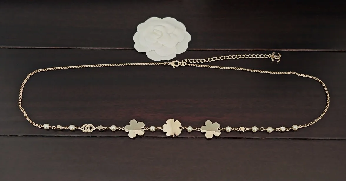 Chanel Blue Floral Convertible Chain Belt And Necklace Secondary image