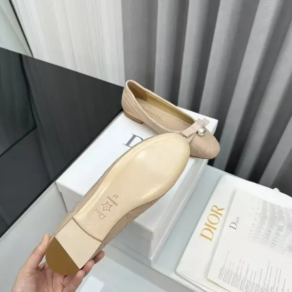 Dior Cannage Quilted Leather Flat