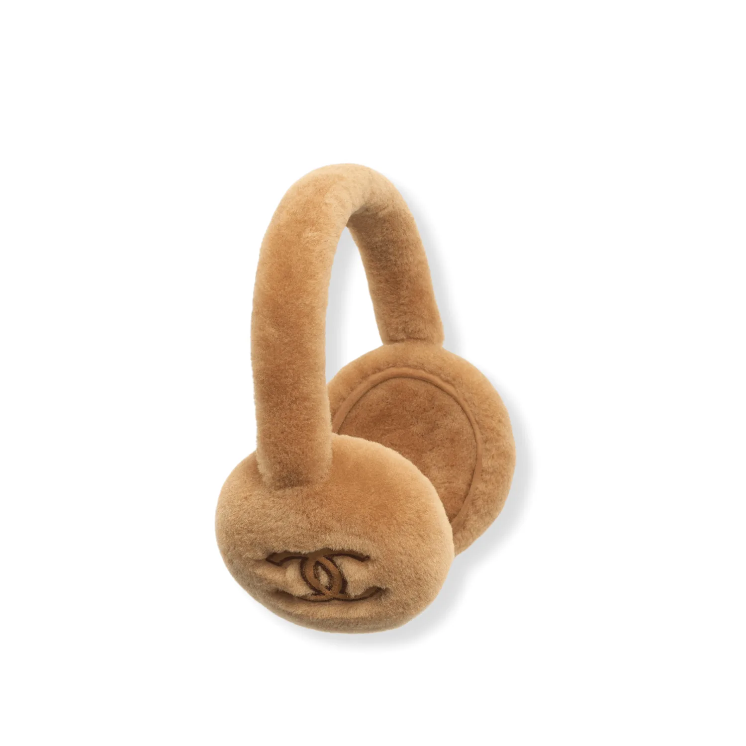 Chanel Shearling Lambskin Beige Earmuffs Main image