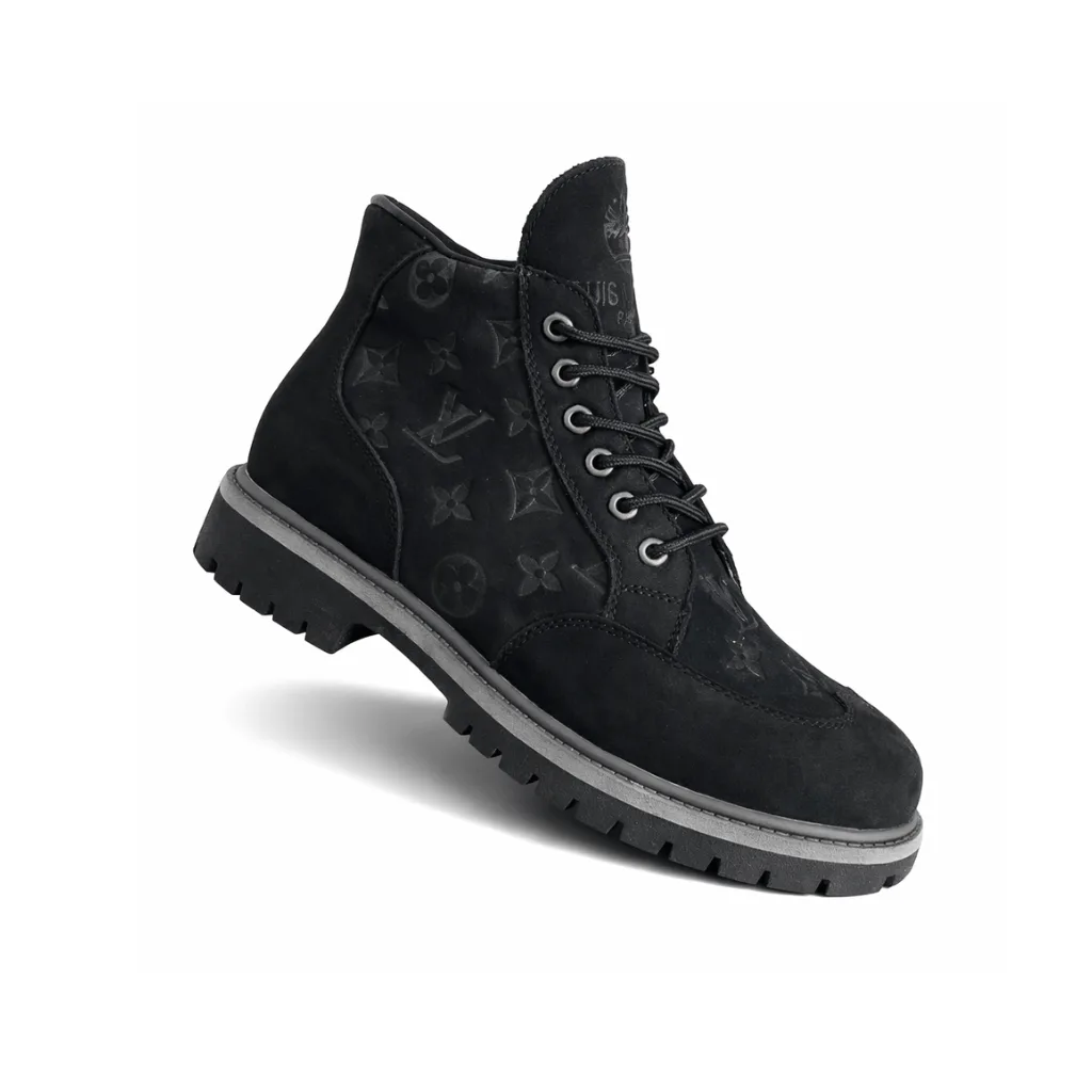 Louis Vuitton Ranger Ankle Black Boots In Black