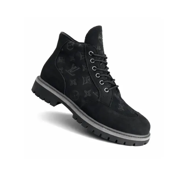 Louis Vuitton Ranger Ankle Black Boots In Black