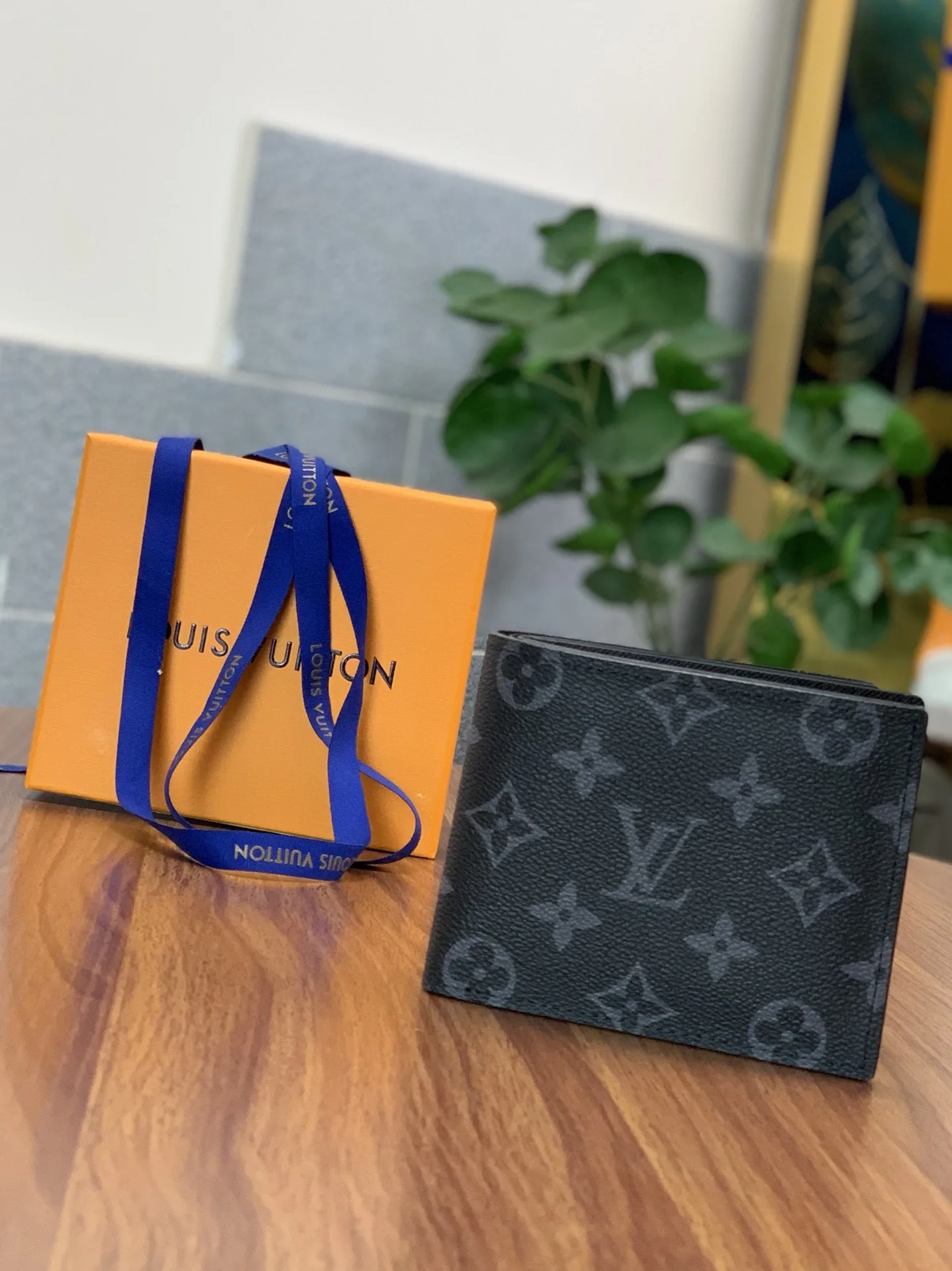 Louis Vuitton Amerigo Wallet Monogram Canvas In Black 11Cm N60053 Secondary image