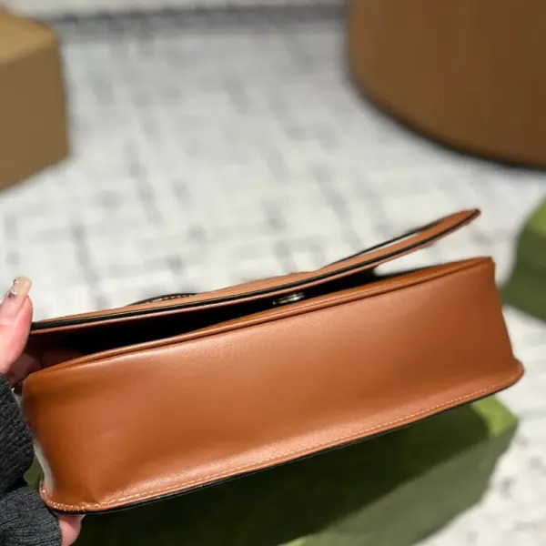 Gucci Blondie Mini Shoulder Bag Natural And Tan 22Cm 815700 Haakf 2545