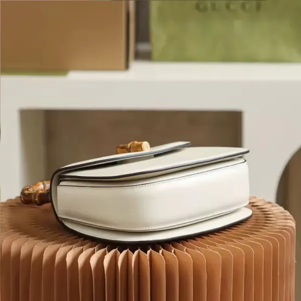 Gucci Bamboo 1947 Small Top Handle Bag In White