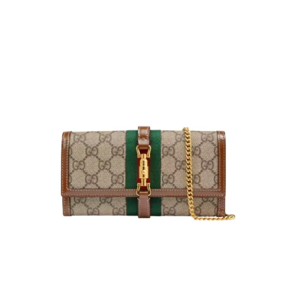 Gucci Jackie 1961 Chain Wallet Brown 652681 Huhhg 8565 Main image