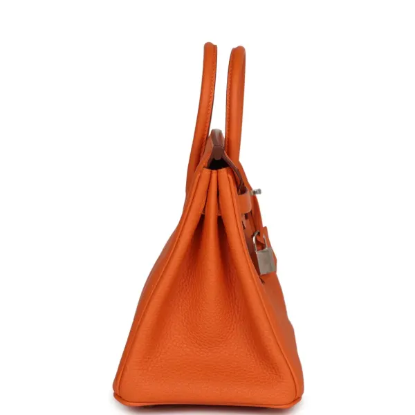 Hermes Birkin 35 Orange Togo Palladium Hardware