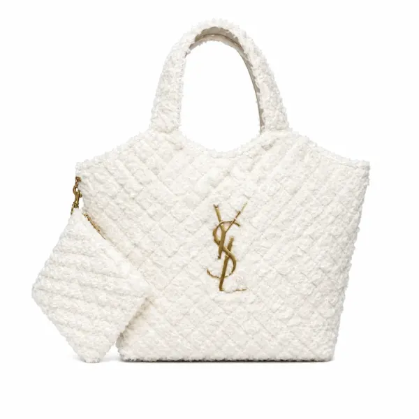 Saint Laurent Icare Maxi Shopping Bag White 39Cm