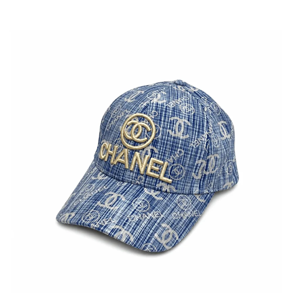 Chanel CC Embroidery Baseball Cap Blue Main image