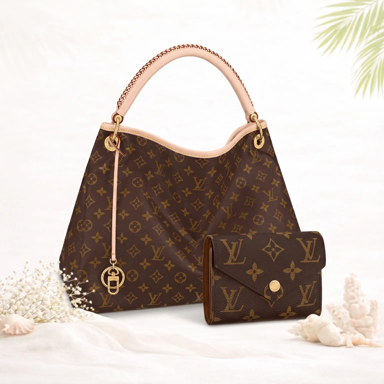 The Sunlit Monogram Grace Set – 2 Piece Bundle (Monogram Bag + Wallet) Main image