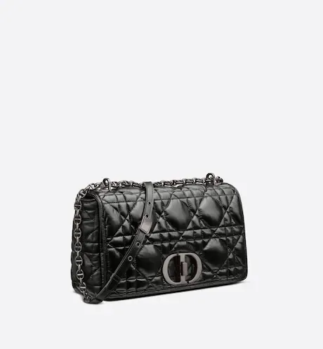 Large Dior Caro Bag Black Calfskin – Featured In The Dior Grace Look Secondary image