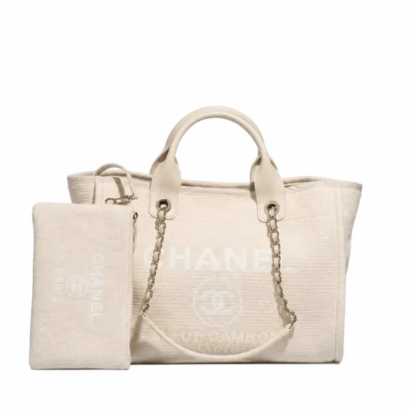 Chanel Small Deauville Canvas Tote 34Cm Main image