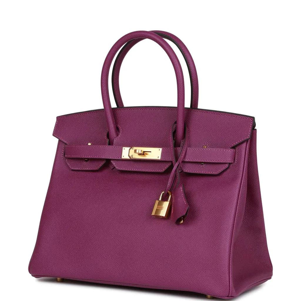 Hermes Birkin 35 Anemone Gold Hardware
