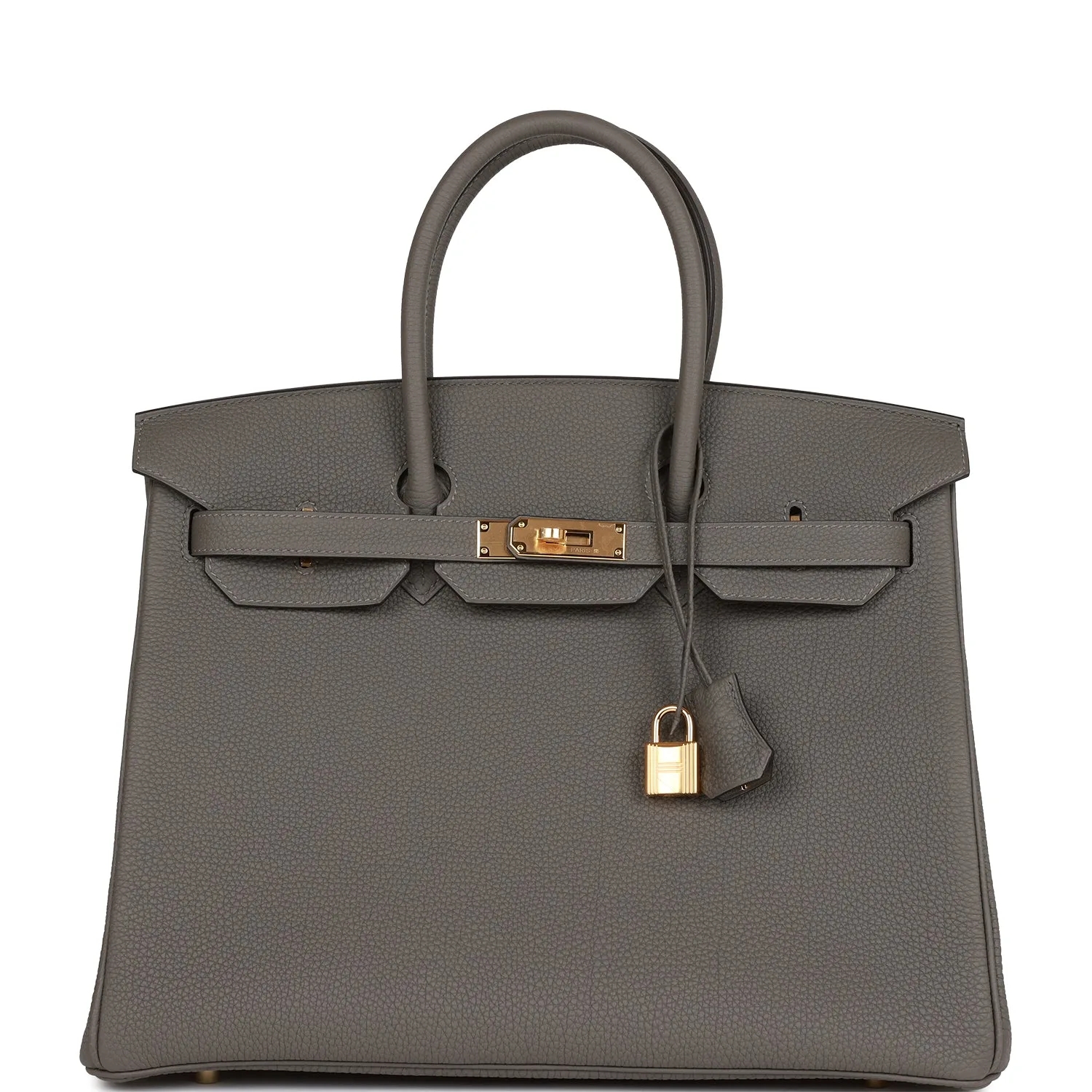 H Handbags Birkin 35 Gris Meyer Togo Gold Hardware Main image