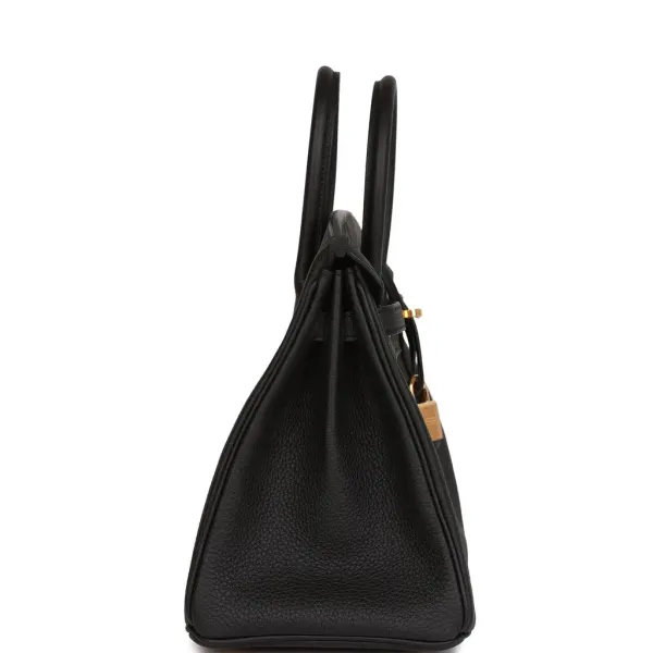 H Birkin 25 Black Togo Gold Hardware