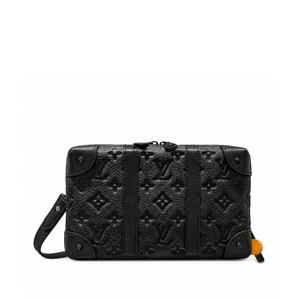 Louis Vuitton Soft Trunk Wallet Monogram Taurillon Leather Black 23Cm M80224 Main image
