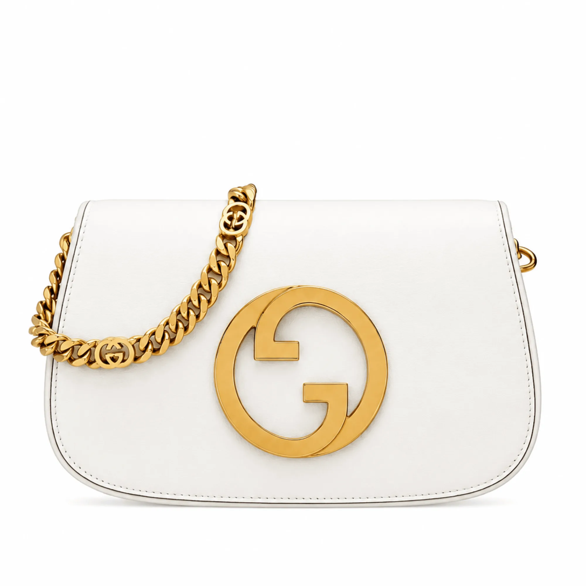 Gucci Blondie Shoulder Bag White Leather 28Cm 699268 Uxx0G 9022 Main image