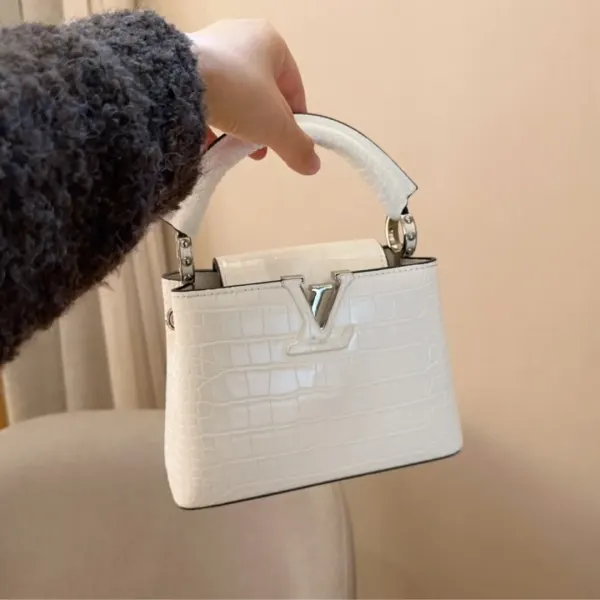 Louis Vuitton Capucines Mini White 21Cm N93701