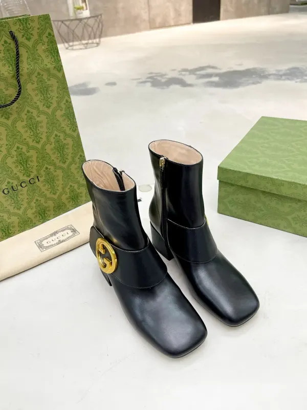 Gucci Gg Supreme Ankle Boots White