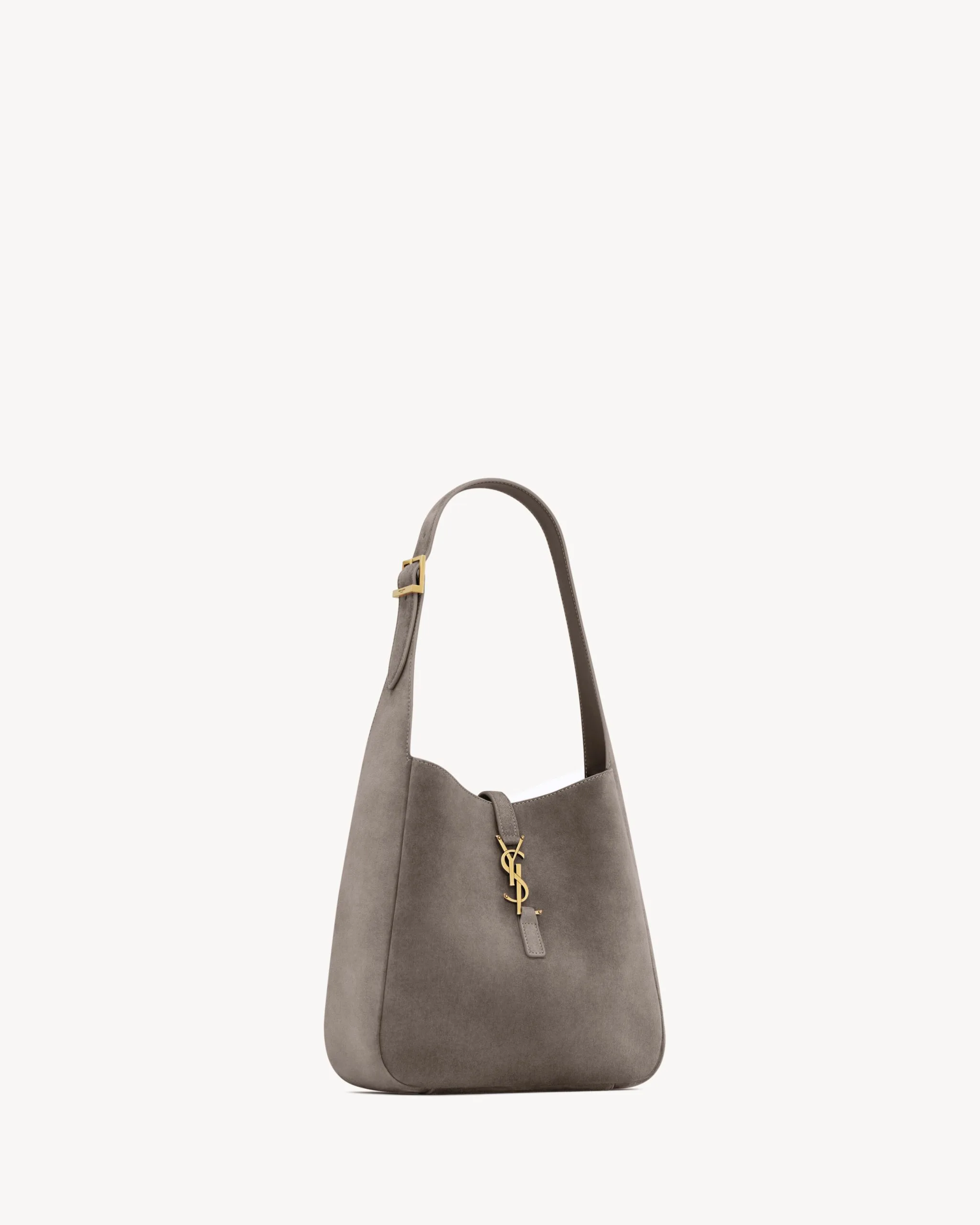 Saint Laurent Small Le Hobo Bag Brown Grey Secondary image