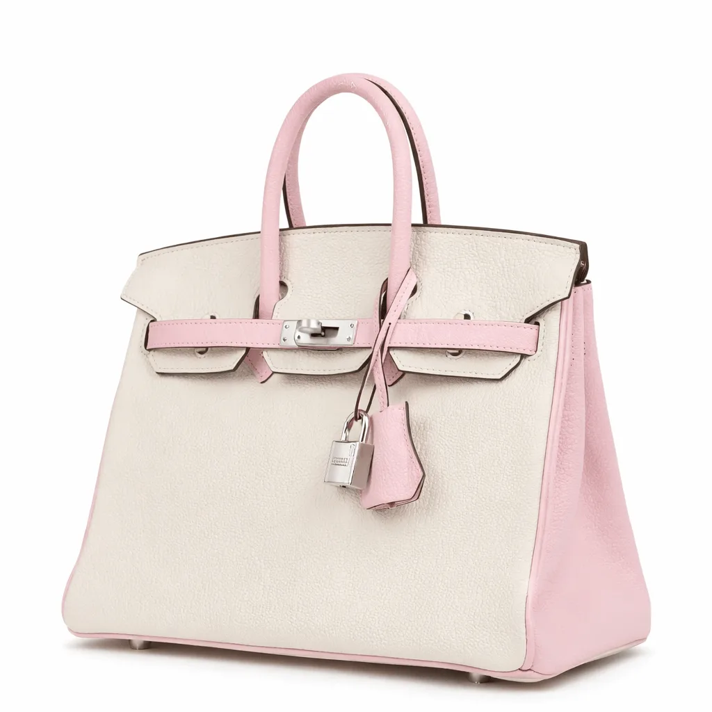 H Special Birkin 30 Nata and Rose Sakura Chevre Mysore Brushed Palladium Hardware Secondary image
