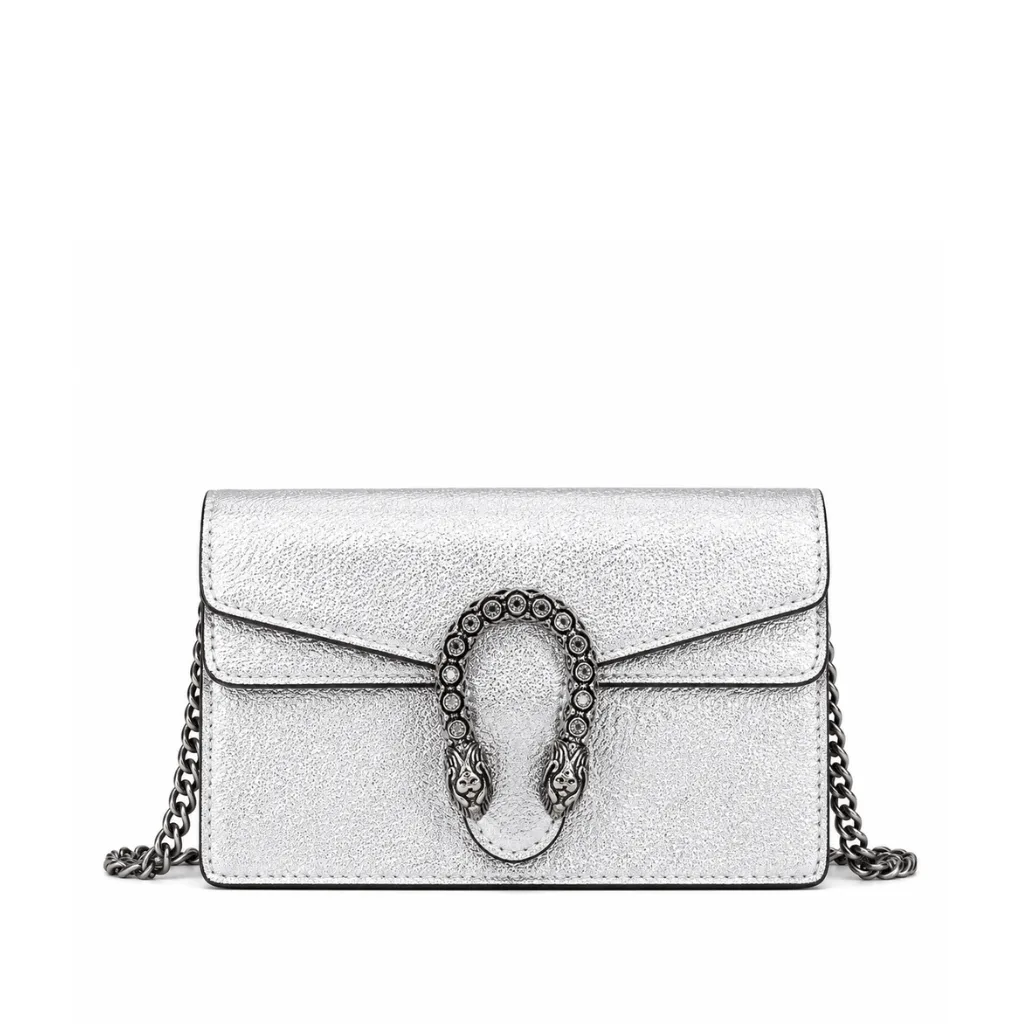 Gucci Women’s Dionysus Super Mini Crossbody Bag Silver 16Cm 476432 1Trbn 8173 Main image