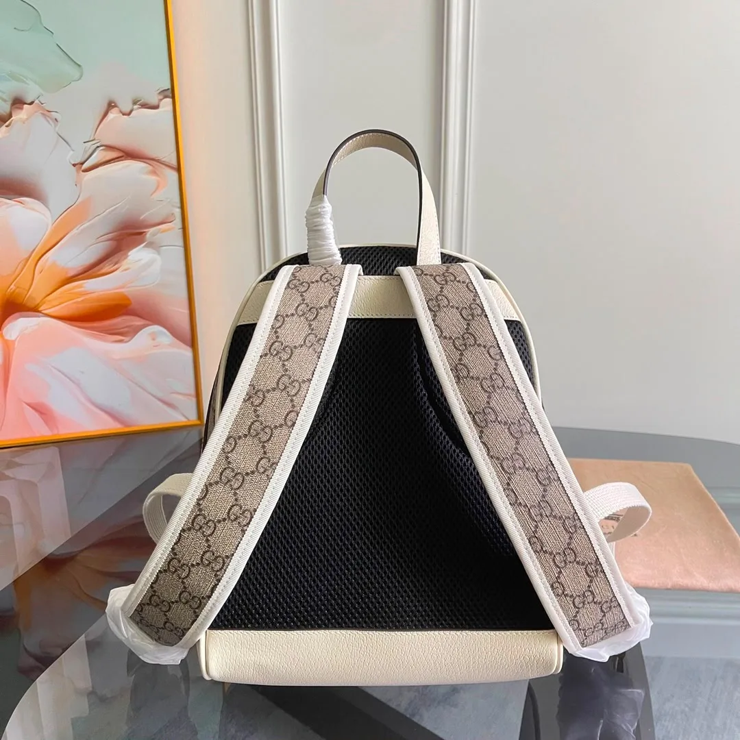 Gucci Ophidia Backpack GG Supreme Small White Secondary image