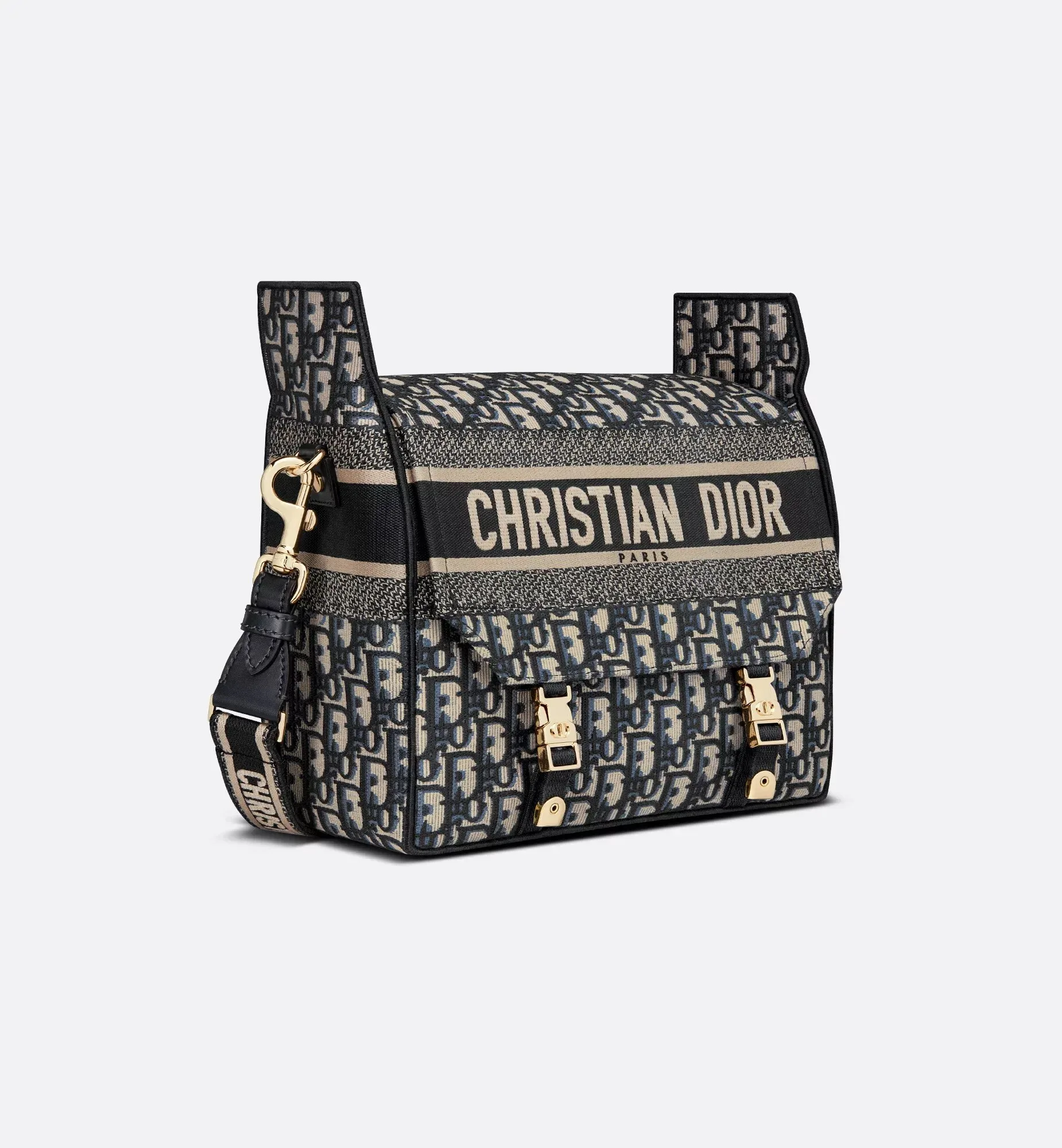 Dior Small Diorcamp Bag Blue Dior Oblique Embroidery 23Cm Secondary image
