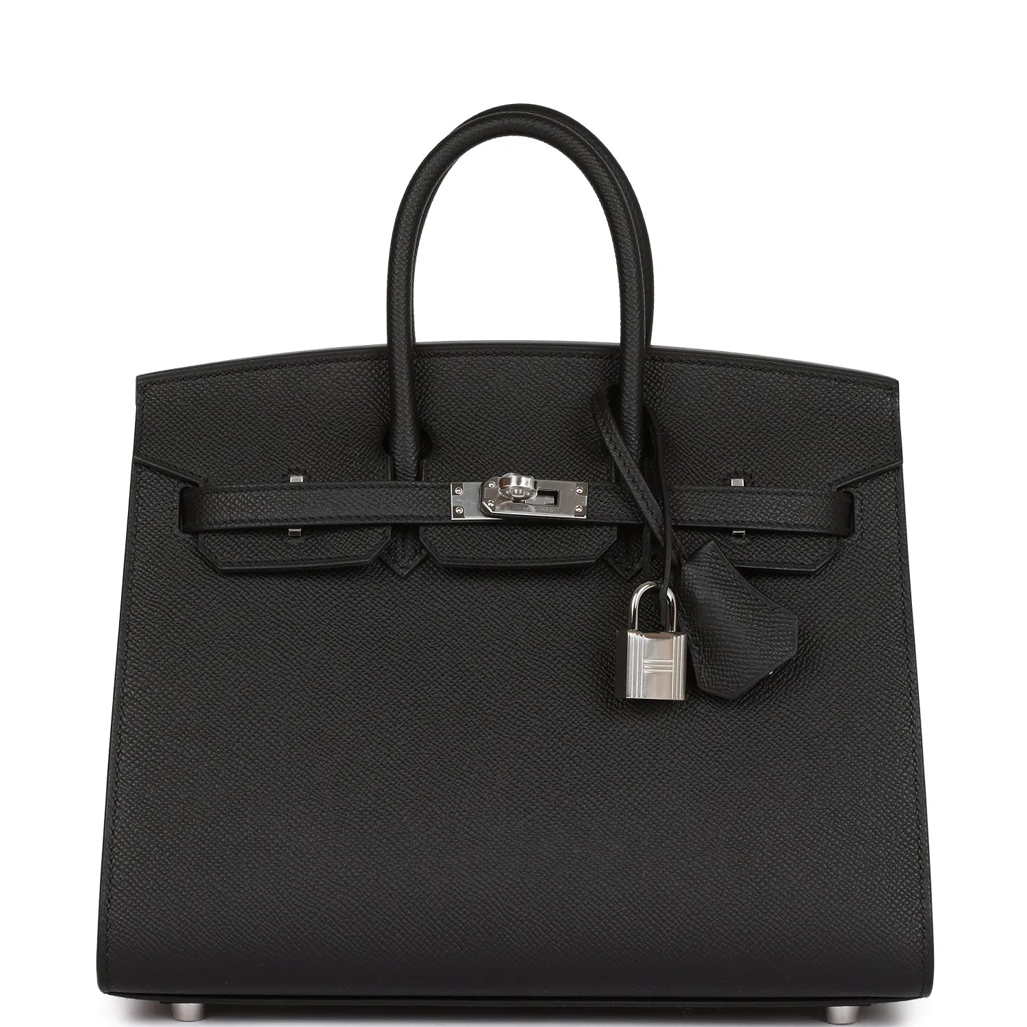H Birkin Sellier 25 Black Epsom Palladium Hardware Main image