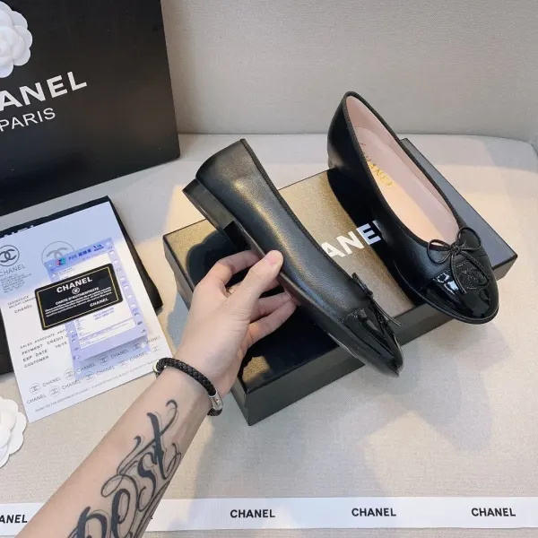 Chanel Flat Black Sandals G02819 Y01552 94305