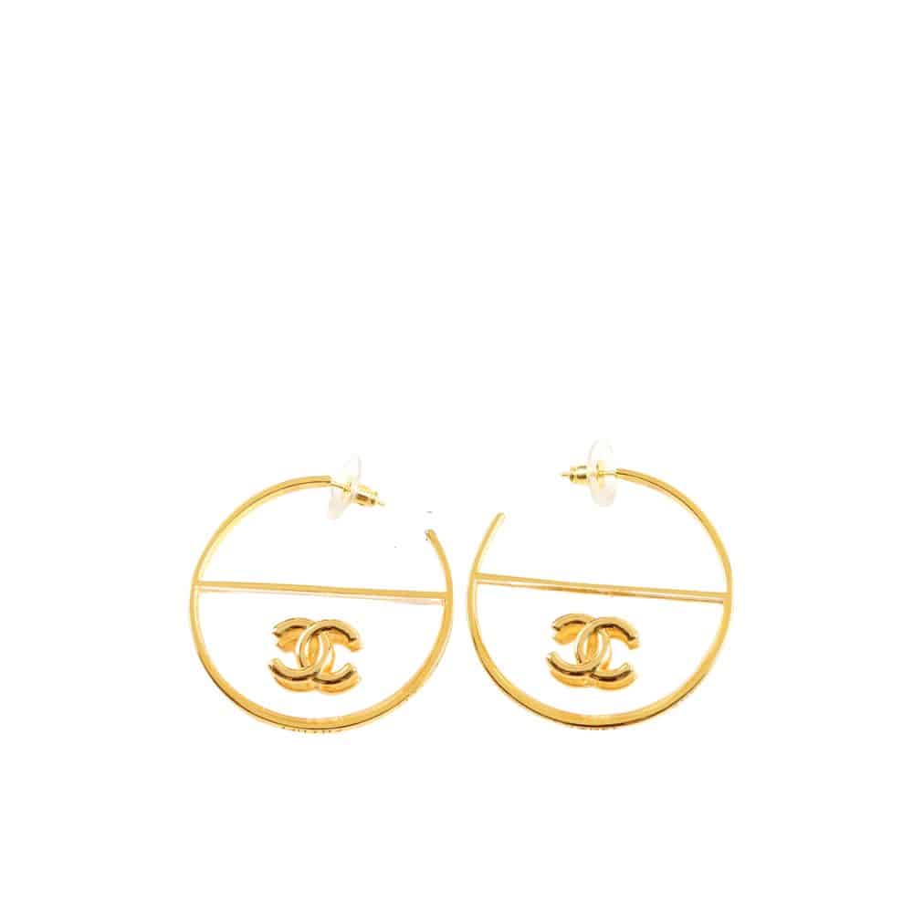 Chanel CC Gold Earrings Main image