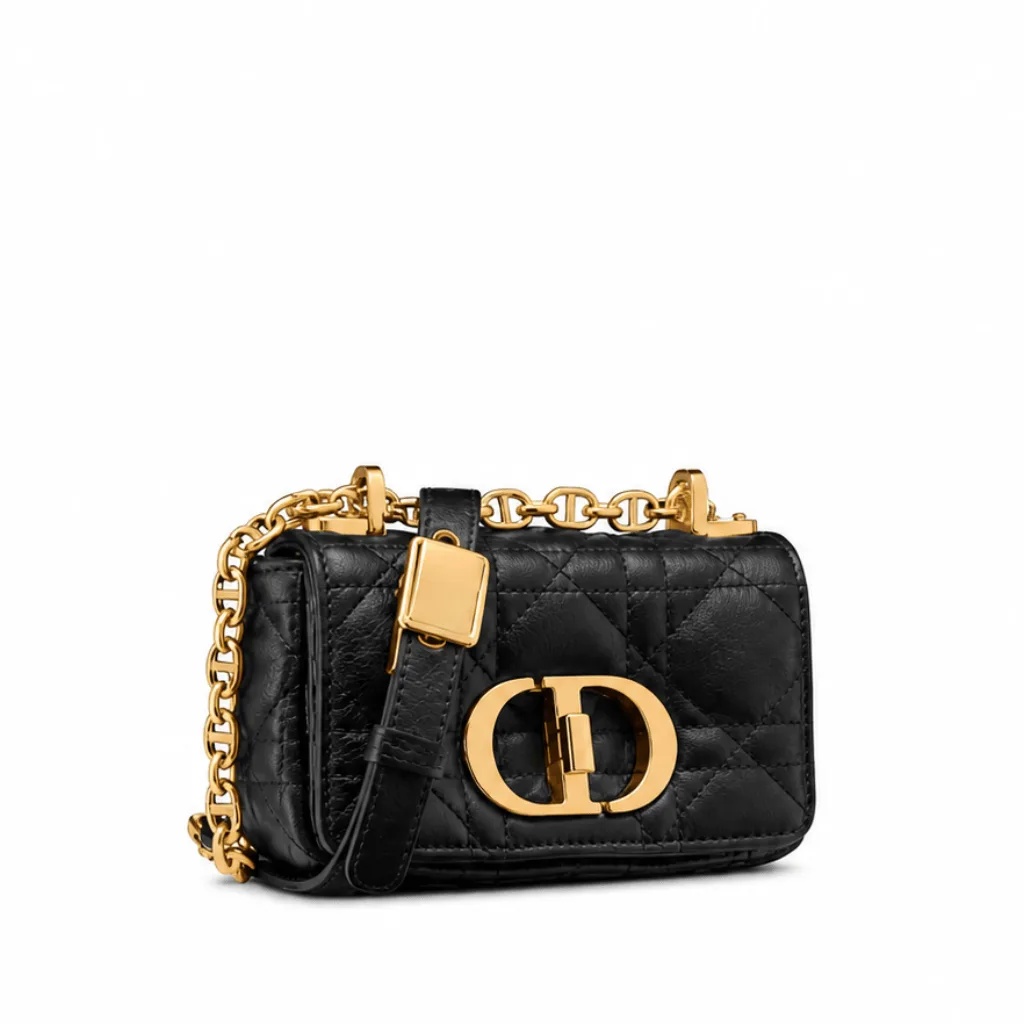 Dior 30 Montaigne Bag With Chain Black Calfskin Main image