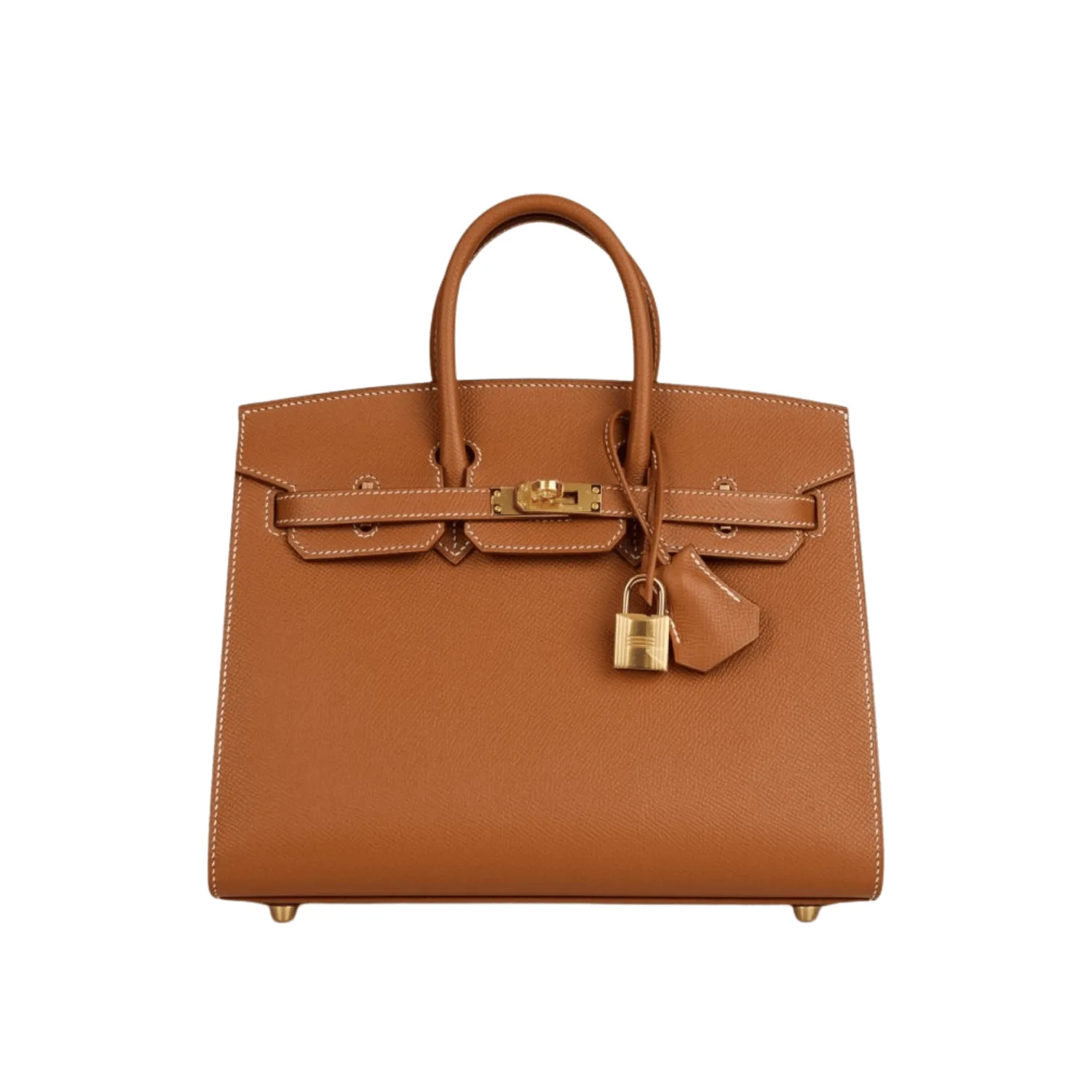 H Handbags Birkin Sellier 25 Gold Epsom Gold Hardware Main image