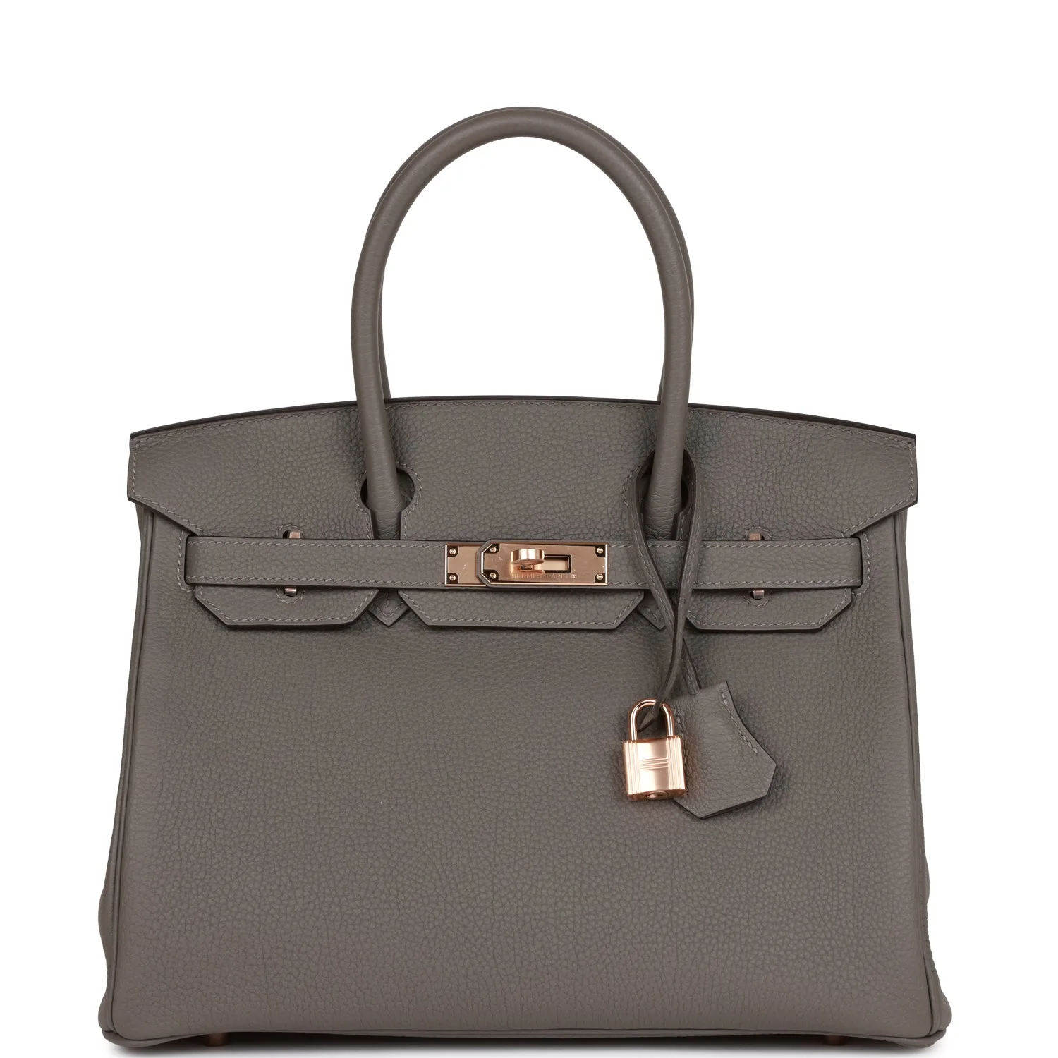 H Birkin 30 Gris Meyer Togo Rose Gold Hardware Main image