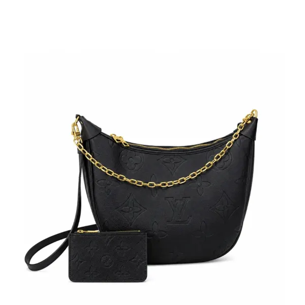 Lousi Vuitton Loop Hobo Monogram Empreinte Black 37Cm M46739